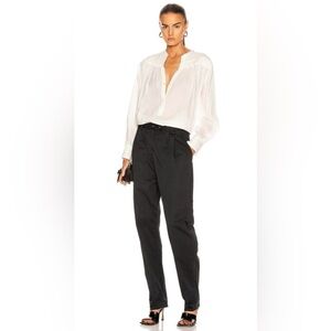 NWOT$425 NEW NILI LOTAN Made In USA Pants Women 10 30x26” CYRO Pleated Tapered